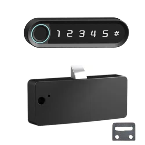 ThreeH Figerprint Lock Smart Biometrisch Keyless Versteckte Datei Schublade Kleiderschrank Schloss Geeignet für Doppeltüren von ThreeH
