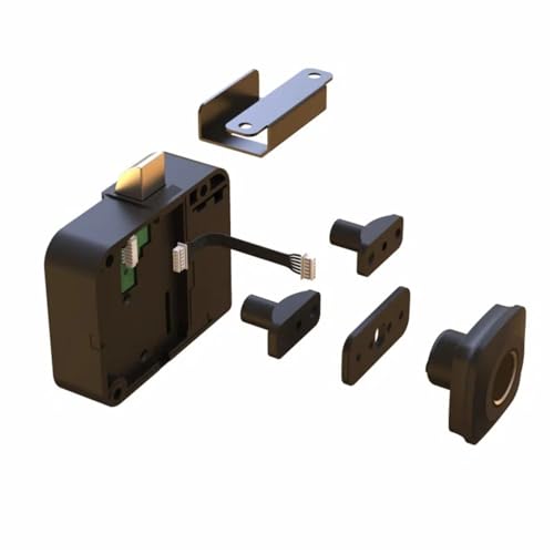 ThreeH Fingerabdruck-Schrankschloss, sichere Aufbewahrung mit Warnung bei niedrigem Batteriestand, Typ-C, Notfall-Stromversorgung, einfache Installation für Home Office von ThreeH