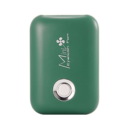 ThreeH Handgehaltener Mini USB Ventilator für Wimpernverlängerung Zuhause Büro Reisen Wiederaufladbarer, messerloser persönlicher Kühlventilator mit 3 Geschwindigkeiten,Green von ThreeH