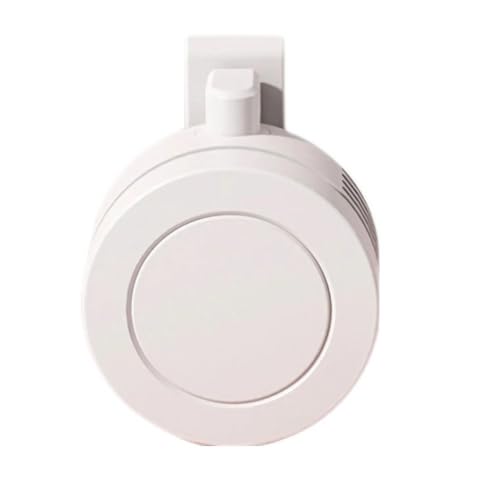 ThreeH Mini Clip-Ventilator Kleiner blattloser Wirbelwind-Clip-Ventilator für Hemden Einstellbare 3 Geschwindigkeitsstufen Hängend Weiß von ThreeH
