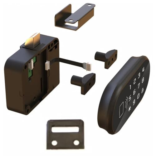 ThreeH Passwort Schrankschloss Touchscreen Tastatur RFID Elektronisches Schloss mit Doppelschranktüren für Erwachsene Baby Proofing Teens von ThreeH