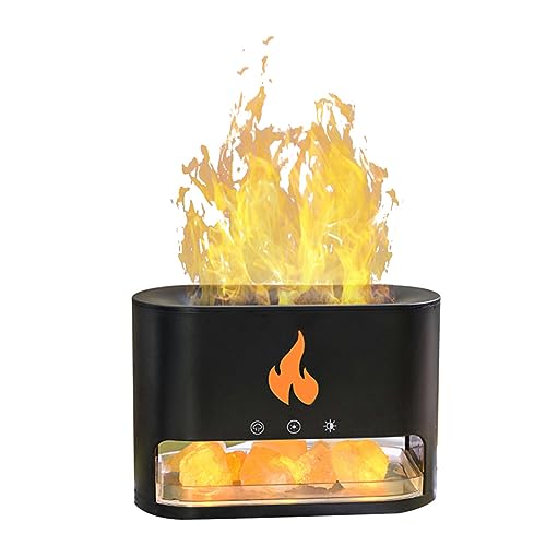 ThreeH Ultraschall-Aromatherapie-Luftbefeuchter für ätherisches Öl, 250 ml Spannung mit variabler Flammenfarbe von ThreeH