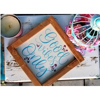 Good Vibes Only Schild, Boho Hippy Schild von ThreeLeafsWoodworks