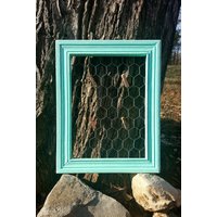 Handgemachter Maschendrahtrahmen, Mason Maschendraht, Memo Draht, Schmuckdraht 200x300 von ThreeLeafsWoodworks