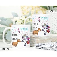 Lustiges Geschenk Für Schwester, Personalisiertes Schwester Geburtstagsgeschenk, Tasse, Soul Sisters Geschenk von ThreeQuarks