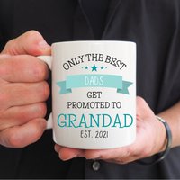 Nur Die Besten Papas Werden Zur Oma Befördert, Schwangerschafts-Enthüllung An Großeltern, Neue Zukünftiger Opa, Vatertagsgeschenk von ThreeQuarks