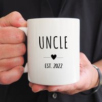 Onkel Geschenk, Neues Zukünftige Tasse, Schwangerschaft Ankündigung Geburtstagsgeschenk, Custom Zu Sein, Botschaft von ThreeQuarks