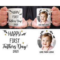 Personalisierte Papa Tasse, Foto Geschenk Papa, Vatertag Geschenk, Für Erster Vatertag, Neuer von ThreeQuarks