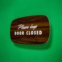 Bitte Tür Geschlossen Halten, Mid-Century Oder Ihr Benutzerdefinierter Text Laser Cut Typografie Retro 50Er 60Er Modern Script Lettering Bitte Tür Geschlossen Halten, Mid-Century Oder Ihr Benutzerdefinierter Text Laser Cut Typografie Retro 50Er 60Er Modern Script Lettering von ThreeStepsAhead