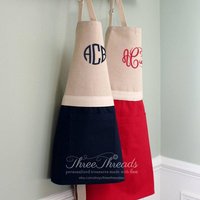 Monogrammierte Küchenschürze, Küchenschürze Für Erwachsene, Kinderküchenschürze, Kinderschürze Monogrammierte Küchenschürze, Küchenschürze Für Erwachsene, Kinderküchenschürze, Kinderschürze von ThreeThreadsSC