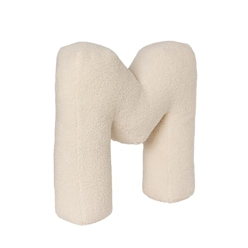Threegoat Buchstaben Kissen, Englisches Alphabet Kissen, Initialenkissen, Buchstabenkissen Mit Englischem Alphabet Von A Bis Z, für Sofa, Schlafzimmer, Wohnzimmerdekor (M,40 * 35 * 10 cm) von Threegoat