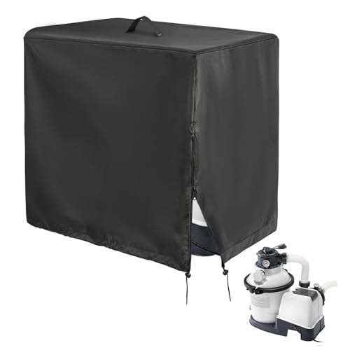 wasserdichte Sandfilteranlage Abdeckung für Krystal Clear Poolpumpe, Sandfilterpumpe für Pool Abdeckung, Pool Sandfilteranlage Abdeckung (84x61x86cm) von Threegoat