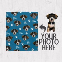Hundegesichtsdecke - Personalisierte Haustier-Fotodecke Hundedecke Personalisiert Hunde-Plüschdecke von ThreepurpleOwls