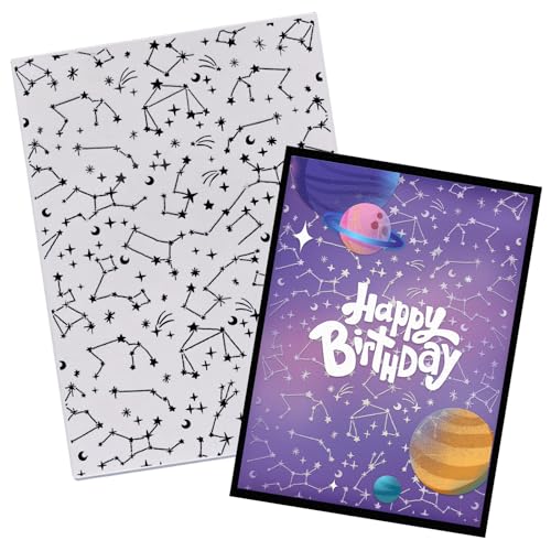 Threetols 3D-Prägeschablone mit strukturierten Prägungen, Stern-Hintergrund, Prägeschablone für Kartenherstellung, unregelmäßiger Rahmen, DIY, Kunststoff, Scrapbooking, Fotoalbum, Karten, Papier, DIY, von Threetols