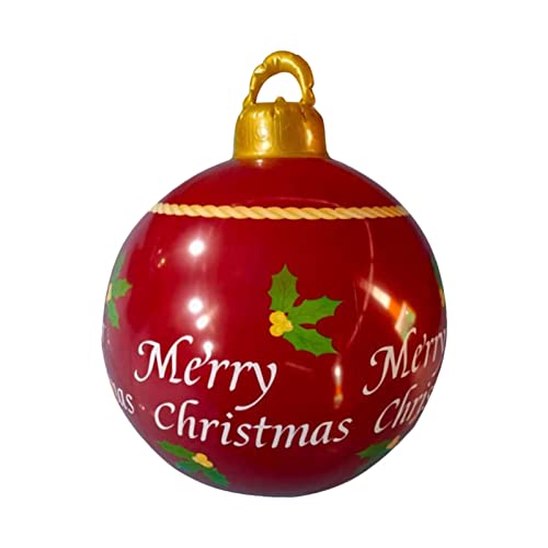 Thrivinger Christbaumkugeln für den Außenbereich, aufblasbar, Weihnachtskugeln, PVC, Weihnachtsdekoration, aufblasbare Kugel, Geschenk für Weihnachtsfeier von Thrivinger