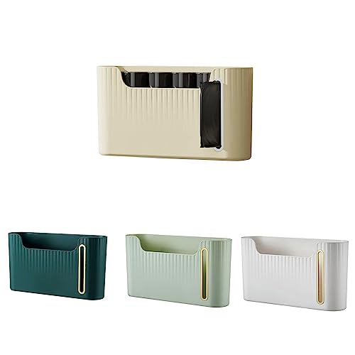 Throushine Duschein Wandmontierter Abfallsack-Organisator (dunkelgrün) von Throushine