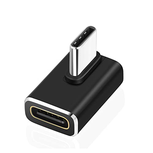 Thsucords 90 Grad USB C Adapter, USB Typ C 3.2 100W 20Gbit/s Stecker auf Buchse Recht Winkliger Verlängerung sanschluss, 4K@60Hz Video Extender für Steam Deck, Switch, MacBook von Thsucords