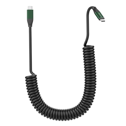 Thsucords USB C Spiralkabel 100W, 3.2 Gen 2 X 2 20Gbps Datenübertragung, Typ C 20V/5A PD Schnellladekabel, Video-Monitorkabel Unterstützt 4K @ 60Hz Thsucords USB C Spiralkabel 100W, 3.2 Gen 2 X 2 20Gbps Datenübertragung, Typ C 20V/5A PD Schnellladekabel, Video-Monitorkabel Unterstützt 4K @ 60Hz von Thsucords