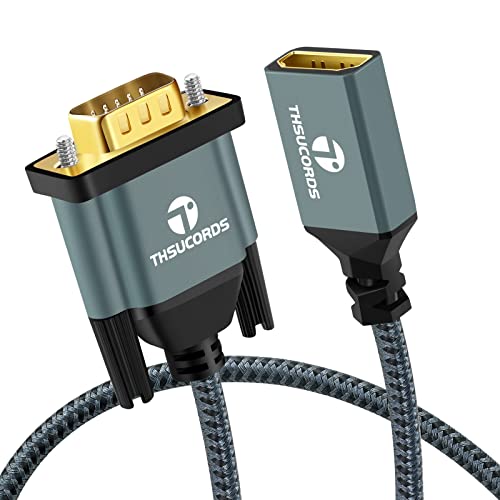 Thsucords VGA zu HDMI Adapterkabel 1M, Nylon geflochtene HDMI Buchse zu VGA Stecker Verlängerungsverlängerungs-Unterstützung PC Computer Desktop Laptop Monitor HDTV-Projektor Thsucords VGA zu HDMI Adapterkabel 1M, Nylon geflochtene HDMI Buchse zu VGA Stecker Verlängerungsverlängerungs-Unterstützung PC Computer Desktop Laptop Monitor HDTV-Projektor von Thsucords
