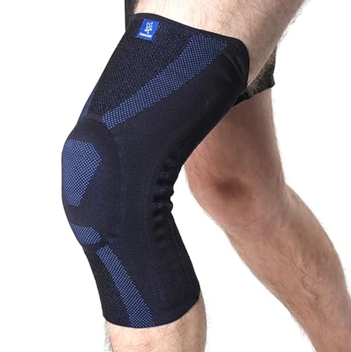 GenuPro Comfort – elastische Patellar-Kniebandage und Gelenkunterstützung bei Knieschmerzen, Patellarbeschwerden (Größe 4: 50-55 cm (a) 39,5-42 cm (b)) von Thuasne