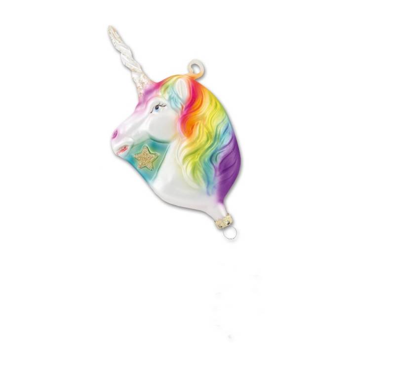 Thüringer Glasdesign Christbaumschmuck Christbaumschmuck Einhorn 14cm Thüringer Glasdesign Christbaumschmuck Christbaumschmuck Einhorn 14cm von Thüringer Glasdesign