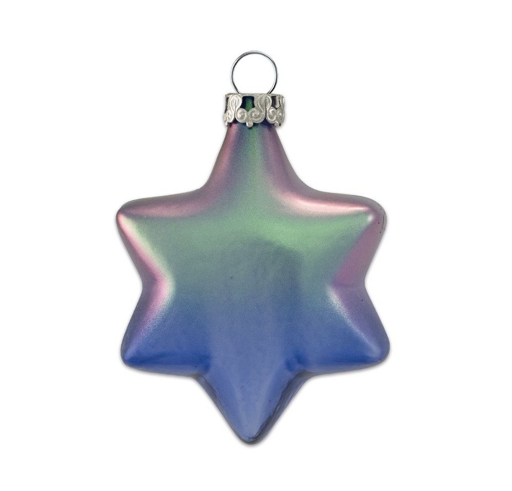Thüringer Glasdesign Christbaumschmuck Christbaumschmuck Stern glanz usambara 6cm von Thüringer Glasdesign