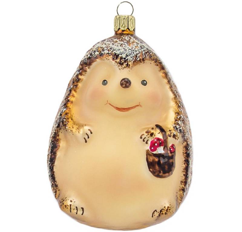 Thüringer Glasdesign Christbaumschmuck Igel (1-tlg), mundgeblasen, handbemalt von Thüringer Glasdesign