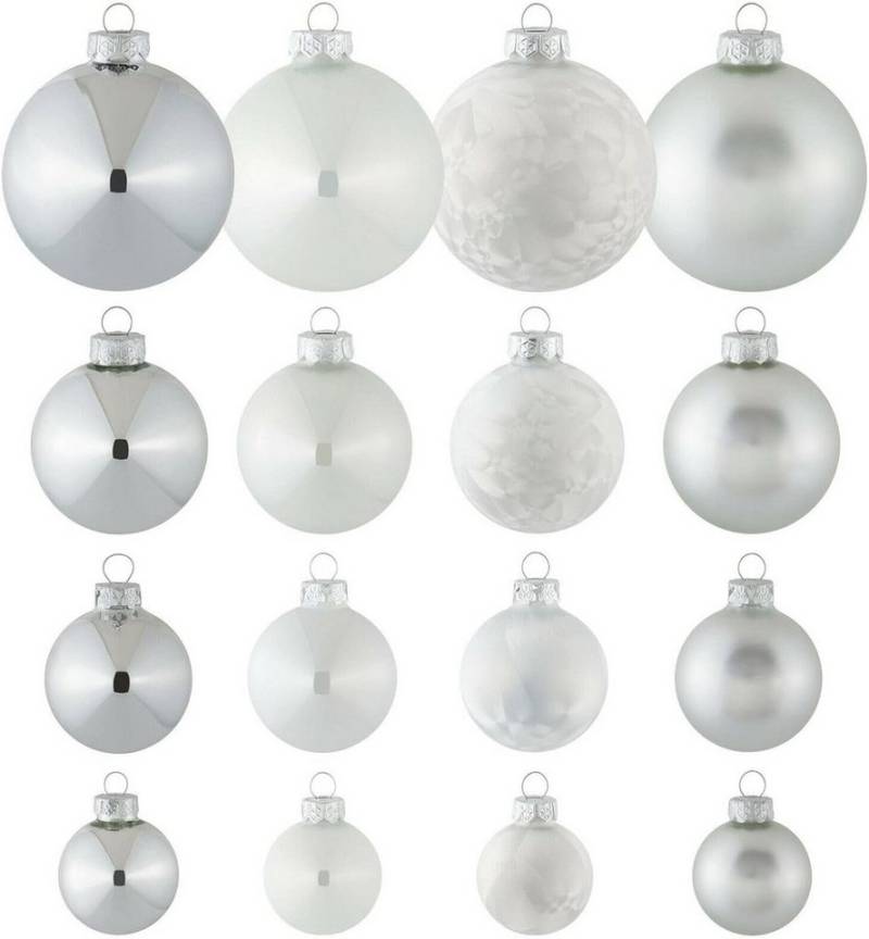 Thüringer Glasdesign Weihnachtsbaumkugel Christbaumkugeln aus Glas, 40 tlg. Set, Weihnachtsbaum-Schmuck, Glas Thüringer Glasdesign Weihnachtsbaumkugel Christbaumkugeln aus Glas, 40 tlg. Set, Weihnachtsbaum-Schmuck, Glas von Thüringer Glasdesign