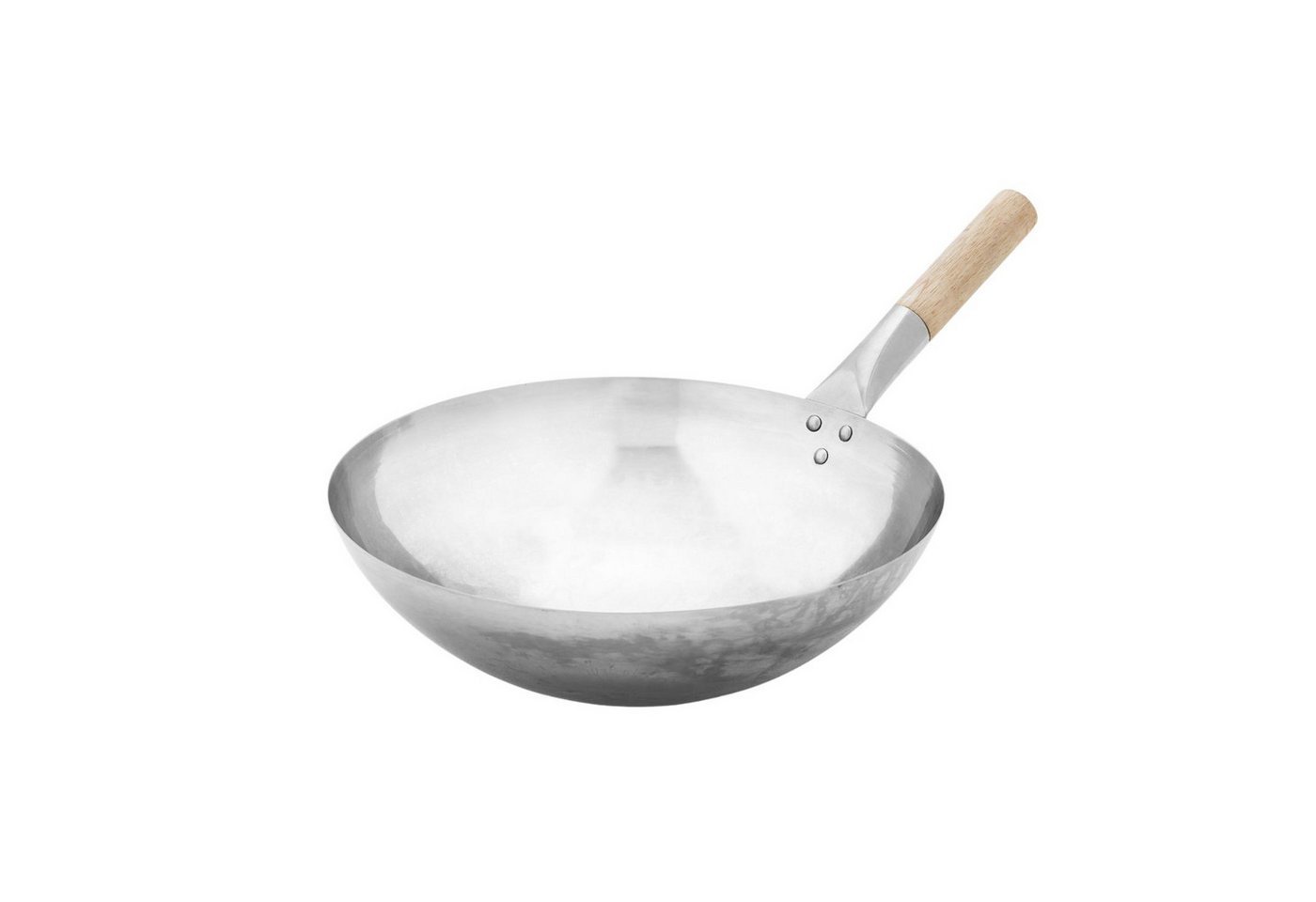 Thüros Wok Thüros Wok aus Edelstahl mit Holzgriff Durchmesser 35 cm, Edelstahl von Thüros
