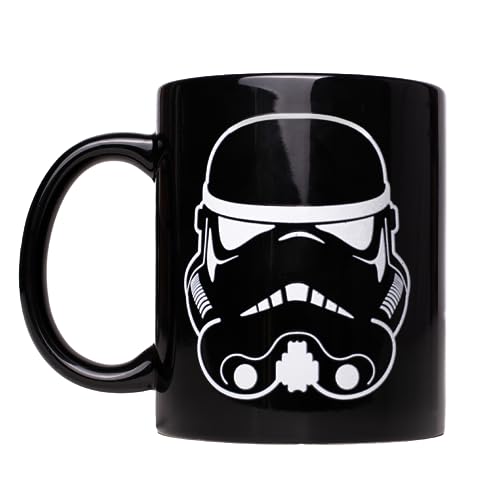 Offizielle Stormtrooper Farbwechsel-Keramiktasse, 300 ml, schwarz, wärmewechselnde Kaffeetasse, Helm-Optik, Geschenk für Fans - ThumbsUp! von Thumbs Up