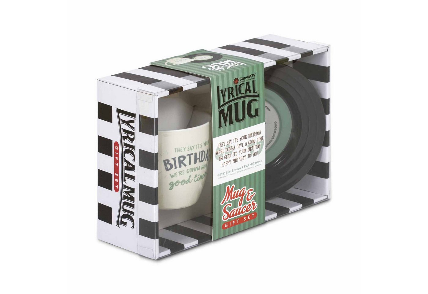 Thumbs Up Tasse Tassen-Set "Lyrical Mug" Birthday - Lennon & McCartney, Keramik Thumbs Up Tasse Tassen-Set "Lyrical Mug" Birthday - Lennon & McCartney, Keramik von Thumbs Up