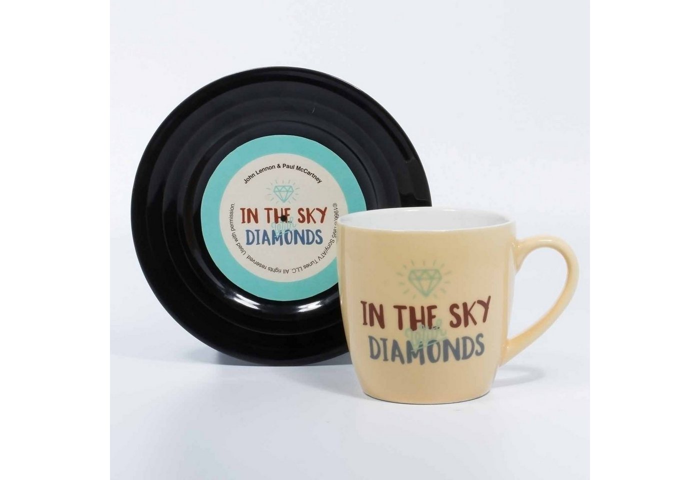 Thumbs Up Tasse Tassen-Set Lyrical Mug" Diamonds - Lennon & McCartney, Keramik" von Thumbs Up