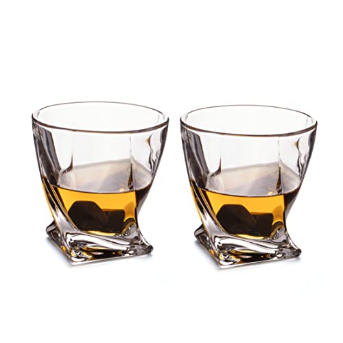 Thumbs Up Whisky Gläser - Twisted (2er Set) inkl. Kühlsteinen von Thumbs Up