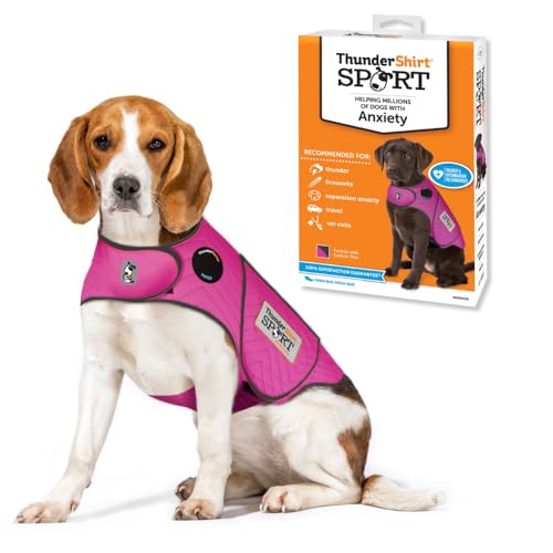 ThunderShirt Für Hunde, Fuchsia Sport – Hunde-Angstweste, Größe M von Thundershirt