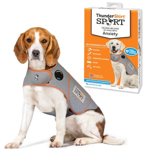 ThunderShirt Platinum Sport, Hundeweste für Hunde, zur Linderung von Angstzuständen, Größe M von Thundershirt
