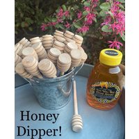 Hölzerner Honiglöffel, Honig Drizzle Stick Hölzerner Honiglöffel, Honig Drizzle Stick von ThyWillBeeDone