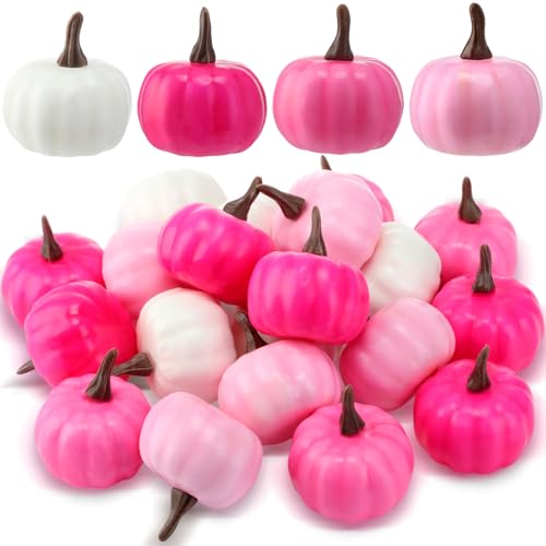 Thyle Künstliche Mini-Kürbisse für Thanksgiving, für Dekoration, Herbst-Schaumstoff-Kürbisse, lebensechte Ornamente für Herbst, Halloween, Party, Tafelaufsatz, Heimdekoration, Urlaub (rosa Serie) Thyle Künstliche Mini-Kürbisse für Thanksgiving, für Dekoration, Herbst-Schaumstoff-Kürbisse, lebensechte Ornamente für Herbst, Halloween, Party, Tafelaufsatz, Heimdekoration, Urlaub (rosa Serie) von Thyle
