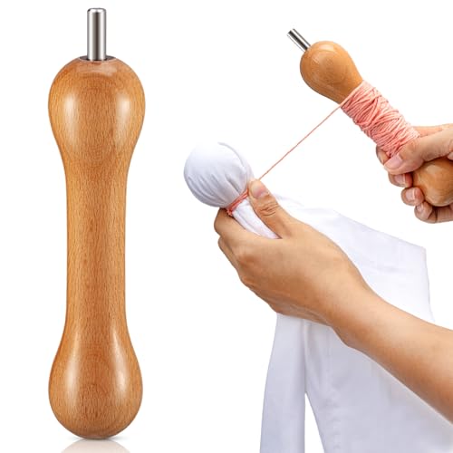 Thyle Tie Dye Werkzeug Holz Sinew Puller DIY Tie Dye Stretching Tools Sinew Ziehgerät für Tie Dye, aus handgefertigtem Naturholz, mit Verbindungsstücken (1PC) von Thyle