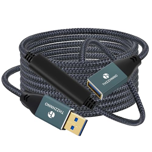 Thzzhnno USB 3.0 Verlängerungskabel 8M, 5Gbps USB A Stecker auf Buchse Verlängerung kabel für Tastatur, Maus, Kartenlesegerät, Drucker, Scanner, Kamera usw Thzzhnno USB 3.0 Verlängerungskabel 8M, 5Gbps USB A Stecker auf Buchse Verlängerung kabel für Tastatur, Maus, Kartenlesegerät, Drucker, Scanner, Kamera usw von Thzzhnno