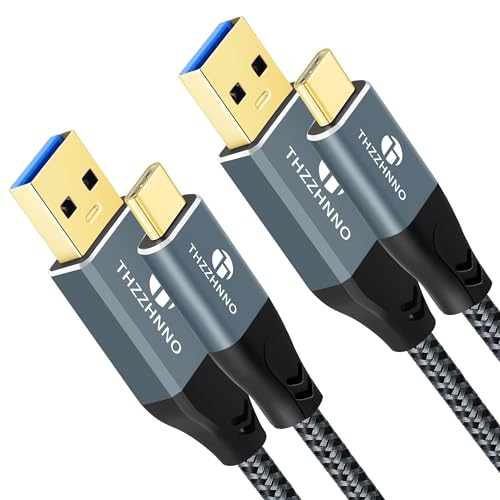 Thzzhnno USB A auf USB C Kabel 1M 2 Stück, USB 3.1 USB 3.2 Gen2 10 Gbit/s Datenübertragungskabel für Samsung Galaxy/iPhone 15/MacBook Pro/iPad Pro von Thzzhnno