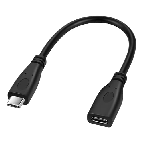Thzzhnno USB C Verlängerungskabel 0,2M, USB C 3.1 Extender Typ C Stecker auf Buchse Unterstützung 65W schnelle Aufladung, 10Gbps Transfer kompatibel mit USBC Hub/PSVR2/Mag sicheres Ladegerät Thzzhnno USB C Verlängerungskabel 0,2M, USB C 3.1 Extender Typ C Stecker auf Buchse Unterstützung 65W schnelle Aufladung, 10Gbps Transfer kompatibel mit USBC Hub/PSVR2/Mag sicheres Ladegerät von Thzzhnno