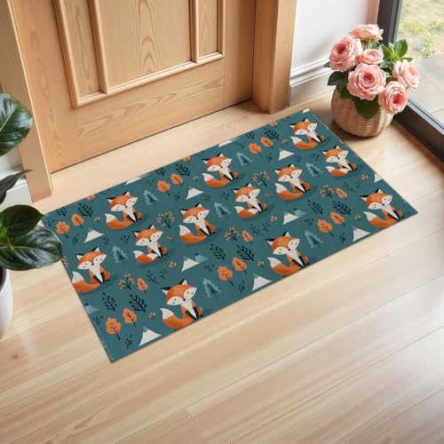 Ti Caldi Fußmatte mit süßem Fuchs, 75 x 43 cm, Willkommens-Vliesstoff, Waldtier-Fußmatten für Eingang, Küche, Schlafzimmer, rutschfeste Bodenmatte für Heimdekoration, Geschenke Ti Caldi Fußmatte mit süßem Fuchs, 75 x 43 cm, Willkommens-Vliesstoff, Waldtier-Fußmatten für Eingang, Küche, Schlafzimmer, rutschfeste Bodenmatte für Heimdekoration, Geschenke von Ti Caldi