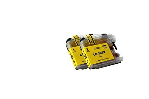 2 x kompatibel Brother LC-223 Yellow mit Chip!!! Hohe Laufleistung von TiToPaten