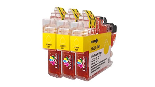 3 Druckerpatronen 3219XL Yellow für Brother MFC-J 5335 DW von TiToPaten