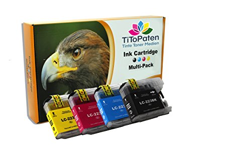 4 x Kompatibel Brother MFC-J 4425 DW (1 x LC-223 Black XL / 1 x LC-223 Cyan / 1 x LC-223 Magenta / 1 x LC-223 Yellow)!! Sehr Gute Qualität Hohe Laufleistung!! von TiToPaten