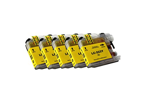 5 x Kompatibel Brother MFC-J 4425 DW LC-223 Yellow XL!! Sehr Gute Qualität Hohe Laufleistung!! von TiToPaten
