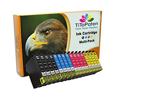 *TITOPATEN* 15 Patronen alternativ zu Epson T2991-T2994 XL mit Chip von TiToPaten