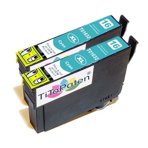 TiToPaten®* 2 Druckerpatronen kompatibel zu Epson Workforce WF-2630 WF in blau von TiToPaten