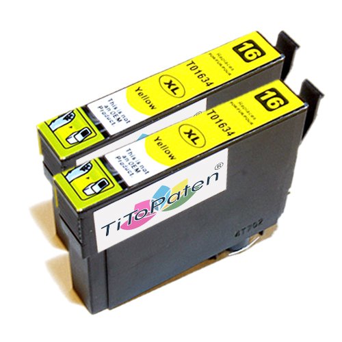 TiToPaten®* 2 Druckerpatronen kompatibel zu Epson Workforce WF-2630 WF in gelb von TiToPaten