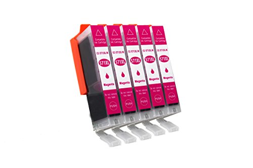 TiToPaten®* 5 Druckerpatronen kompatibel zu Canon CLI-571XL Rot von TiToPaten